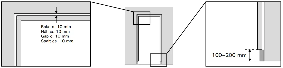 HARVIA 55-021601-Ovi Aluminium Frame Door-FIG5