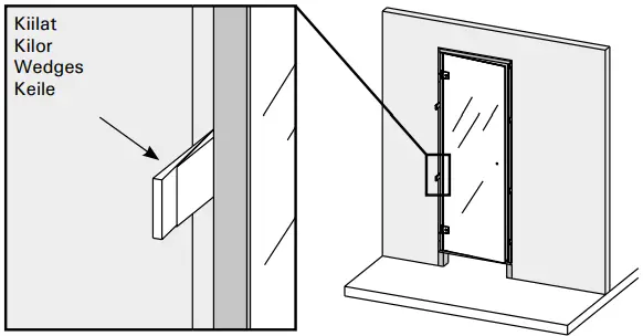 HARVIA 55-021601-Ovi Aluminium Frame Door-FIG6