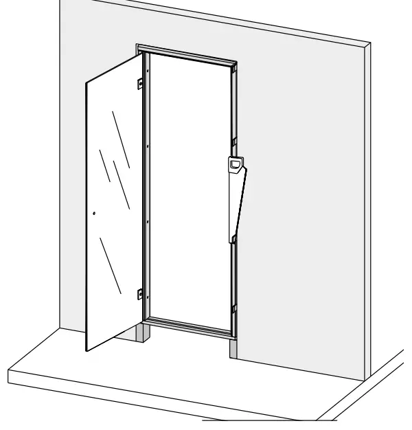 HARVIA 55-021601-Ovi Aluminium Frame Door-FIG7