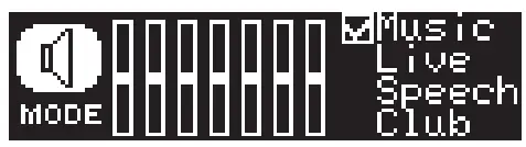 behringer EUROLIVE B15XB12X Active PA Speaker - e MODE screen