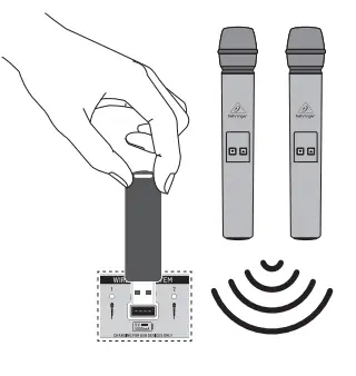 behringer EUROLIVE B15XB12X Active PA Speaker - e WIRELESS SYSTEM