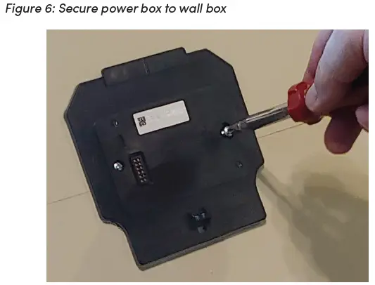 Control4 T4 Series 8 Inch and 10 Inch In-Wall Touchscreen Power Box 7