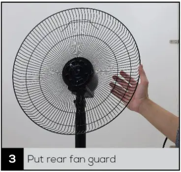 iFan IF402 Desk Fan 16 InchTable Fan With Air Circulator - HOW TO ASSEMBLE 3