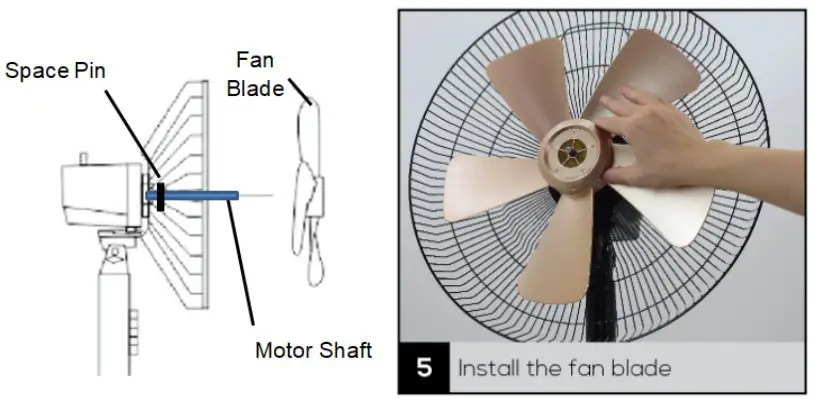 iFan IF402 Desk Fan 16 InchTable Fan With Air Circulator - HOW TO ASSEMBLE 5