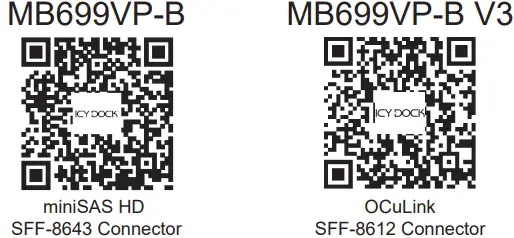 ICY DOCK ToughArmor Full Metal 4 Bay 2.5 Inch U.2 NVMe SSD Backplane Cage-FIG2