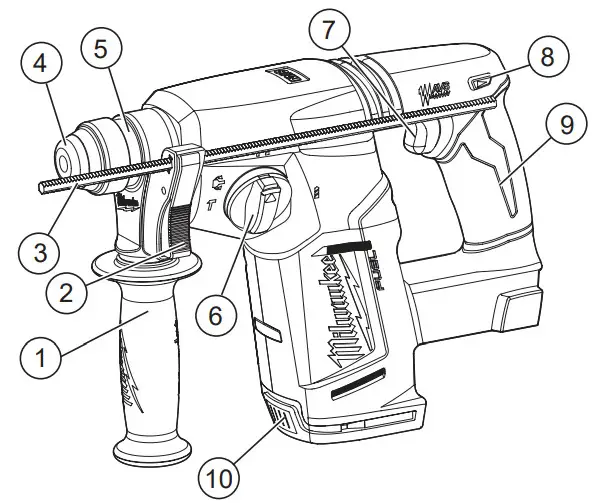 milwaukee 2712-20 M18 Fuel 1 Inch SDS Plus Rotary Hammers - Figure 1