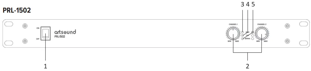 artsound-PRL-1502-2-4-Channel-Power-Amplifier-fig 1