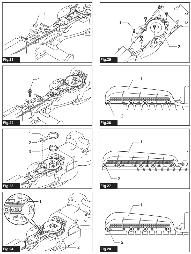 makita UH014 Cordless Hedge Trimmer - Fig 4