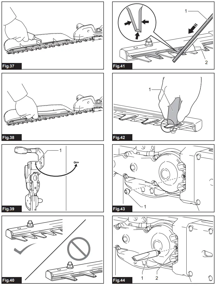 makita UH014 Cordless Hedge Trimmer - Fig 6