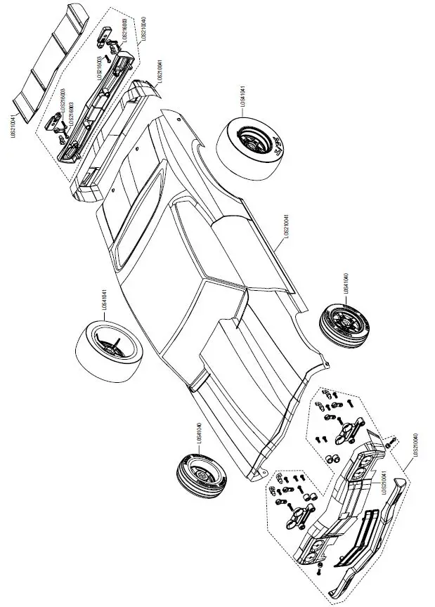 HORIZON-HOBBY-LOS01023T1-T2-Mini-No-Prep-Chevelle-Drag-Car-FIG-1