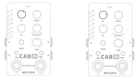 MOOER CAB X2 Stereo Cabinet Simulation Pedal - fig 2