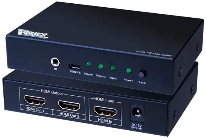 Vanco EVSP8K22 8K HDMI 2x2 Switching Splitter - PANEL2