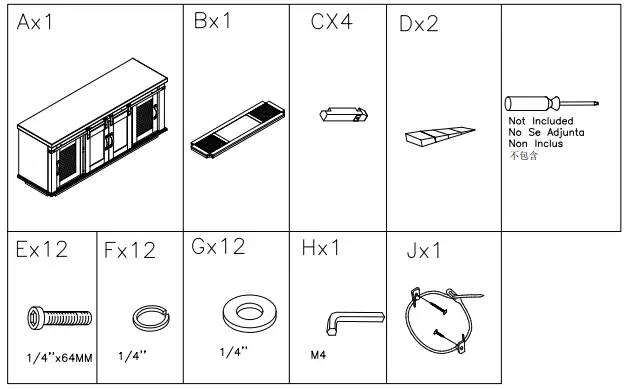 ASHLEY D546-60 Valebeck Dining Server-fig2