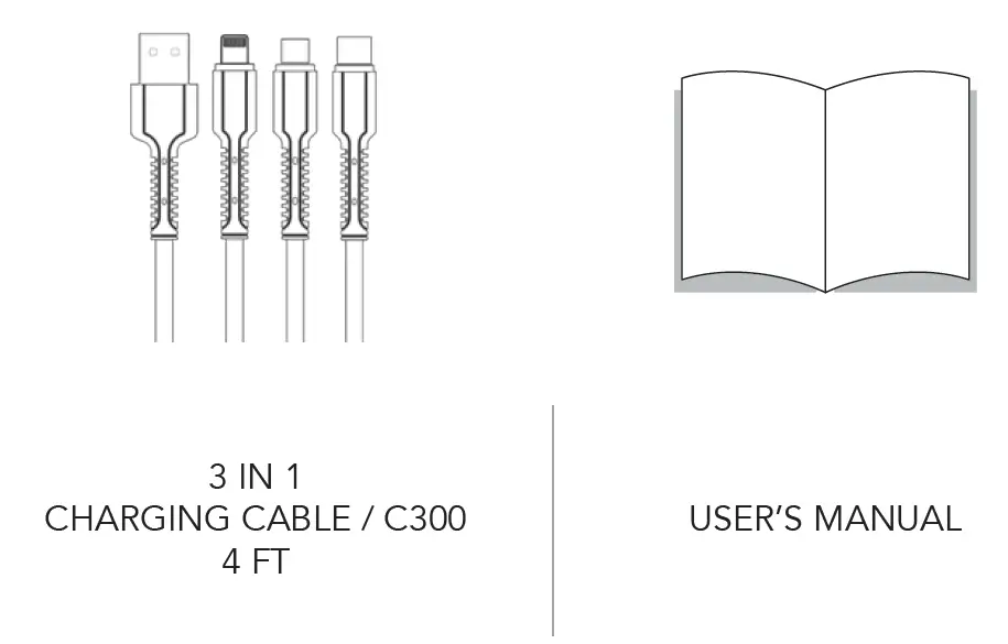 NAUTICA C300 3 in 1 Charging Cable 1