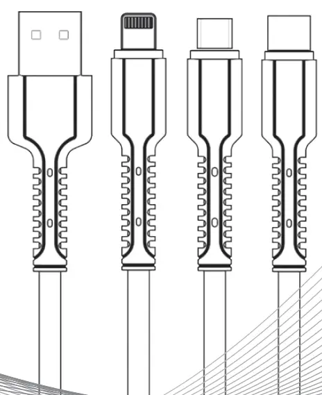 NAUTICA C300 3 in 1 Charging Cable