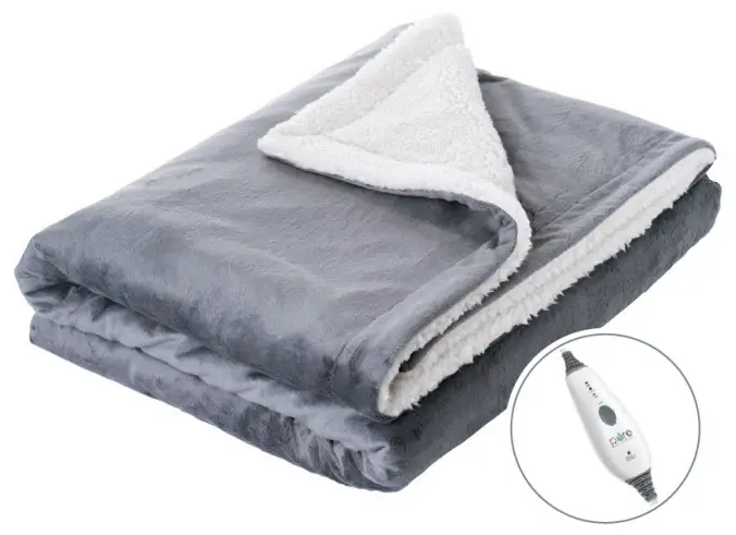 pore PEHTWGHT-G-RT Weighted Warmth Throw Blanket with Heat -