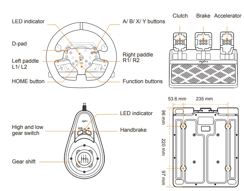 PXN-V10-Racing-Wheel-Controller-FIG-1