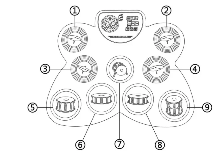 MAZAHEI-KD-17-Electronics-Drum-Set-FIG-4