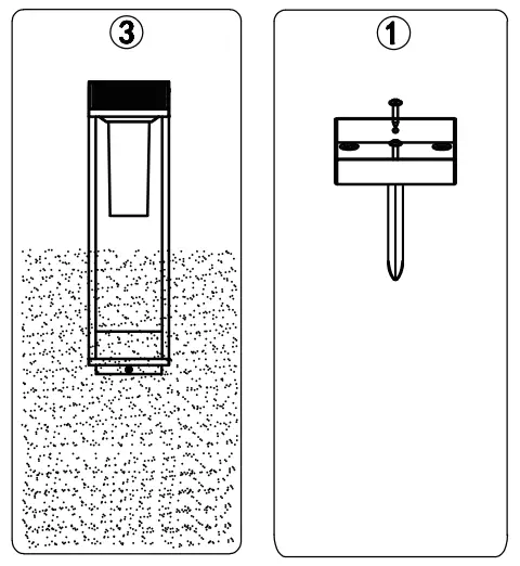 V-TAC VT-66 LED Solar Light -- INSTALLATION2