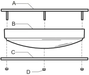 BRILLIHOOD CL14,190,5CCT Smart Color Changing LED Ceiling Light - Assembling the fixture