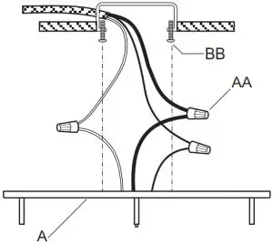 BRILLIHOOD CL14,190,5CCT Smart Color Changing LED Ceiling Light - Connecting the wires