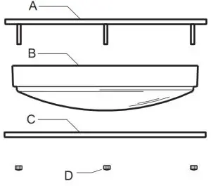 BRILLIHOOD CL14,190,5CCT Smart Color Changing LED Ceiling Light - PACKAGE CONTENTS