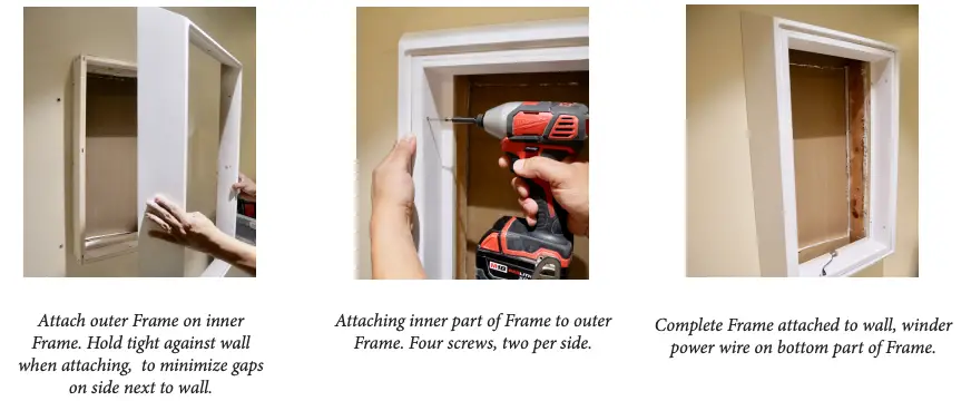 Placement and Attachment of Sloped Outer Frame Sleeve