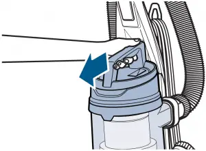 Bissell-2316-Pre-motor-filter-cleaning-illustration