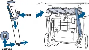 Bissell-2316-Replace-Brush-&-Belt-illustration