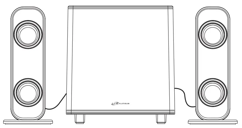 iLIVE IHB26B Wireless Speaker System with Subwoofer -