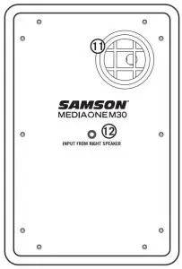 SAMSON MEDIAONE M30 Powered Studio Monitors - Passive Speaker