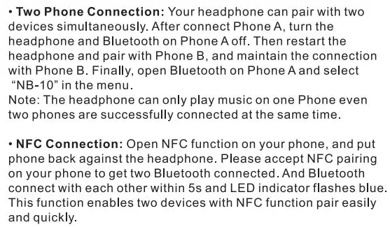 newbee NB-10 Active Noise Cancelling Bluetooth Headphone fig8