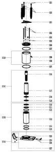 TQB 20,000Kg Truck Jack Air Actuated - DIAGRAM
