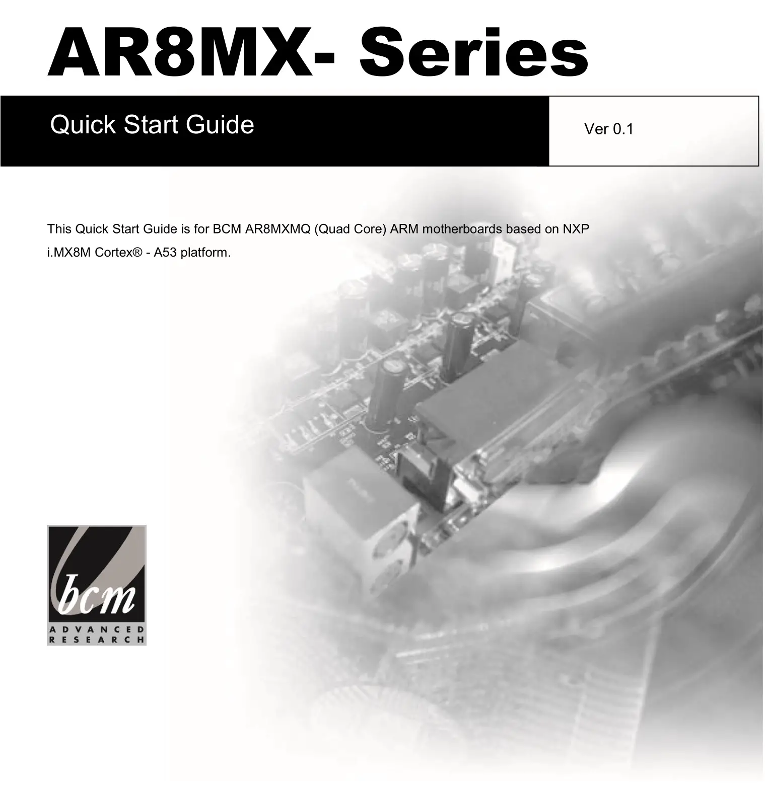 bcm AR8MX- Series User Guide