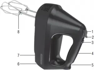 Black Decker 6-Speed Mixer