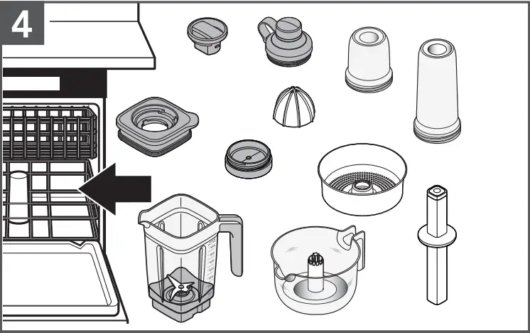 KitchenAid KSB40 Countertop Stand Blender - Power Cord 1