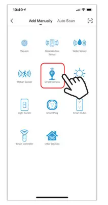 Brookstone BKWIFICAMWL2 Security WiFi Camera -ADD DEVICE