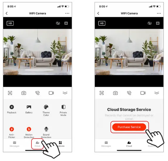 Brookstone BKWIFICAMWL2 Security WiFi Camera - Cloud Storage