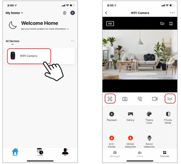 Brookstone BKWIFICAMWL2 Security WiFi Camera - Live Video
