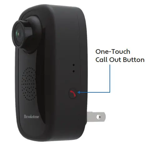 Brookstone BKWIFICAMWL2 Security WiFi Camera - OUT BUTTON