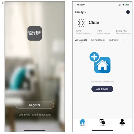 Brookstone BKWIFICAMWL2 Security WiFi Camera - Register