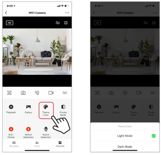 Brookstone BKWIFICAMWL2 Security WiFi Camera - Theme Color