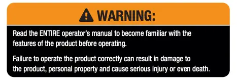 Warning