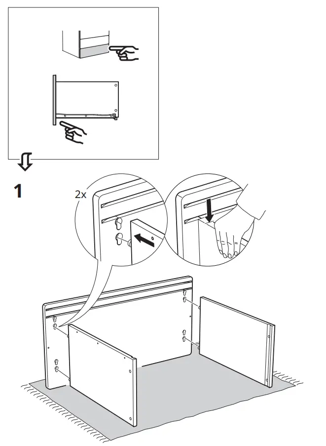 IKEA KONSTRUERA 30x60 cm Drawer without Front White fig10