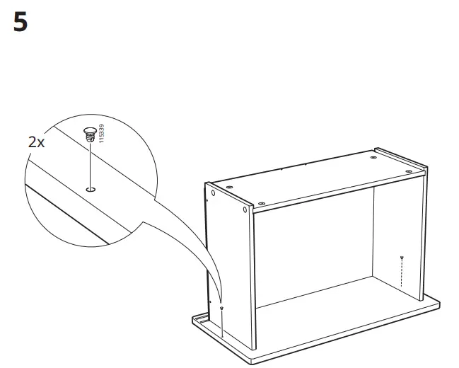 IKEA KONSTRUERA 30x60 cm Drawer without Front White fig13