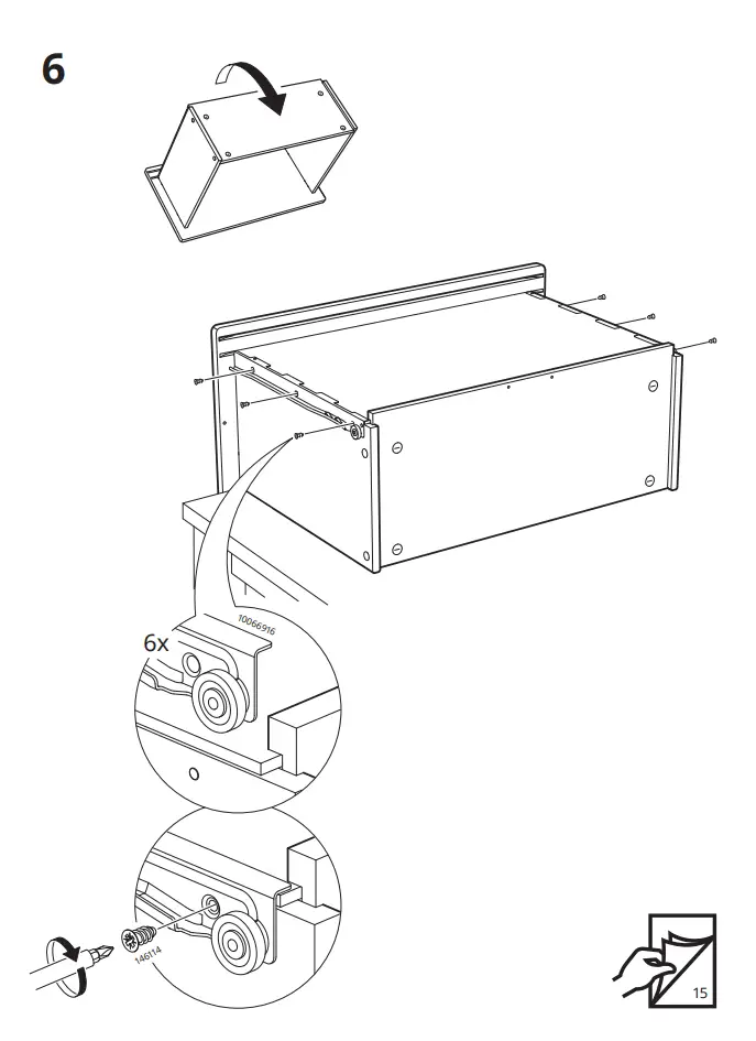 IKEA KONSTRUERA 30x60 cm Drawer without Front White fig14