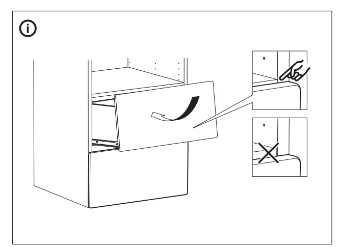 IKEA KONSTRUERA 30x60 cm Drawer without Front White fig16