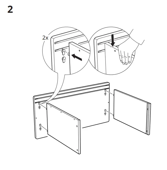 IKEA KONSTRUERA 30x60 cm Drawer without Front White fig5