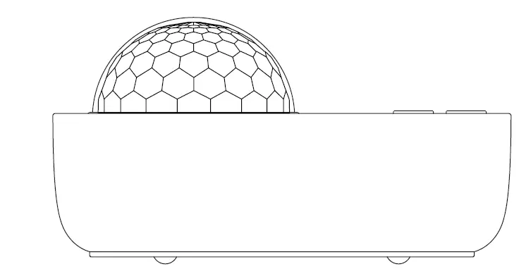 Merece K-1069 Spaceship Projection Lamp