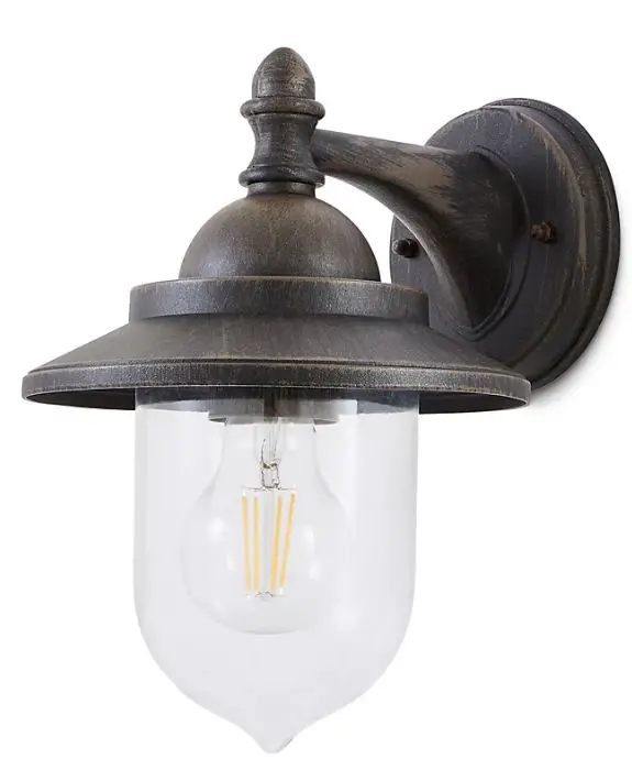 blooma 3663602893813 Kaltag Antique Effect Mains-Powered Halogen Outdoor Wall Light fig 1